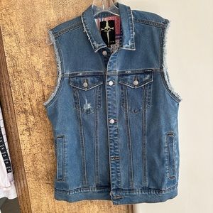 Lip Service men’s medium blue denim vest